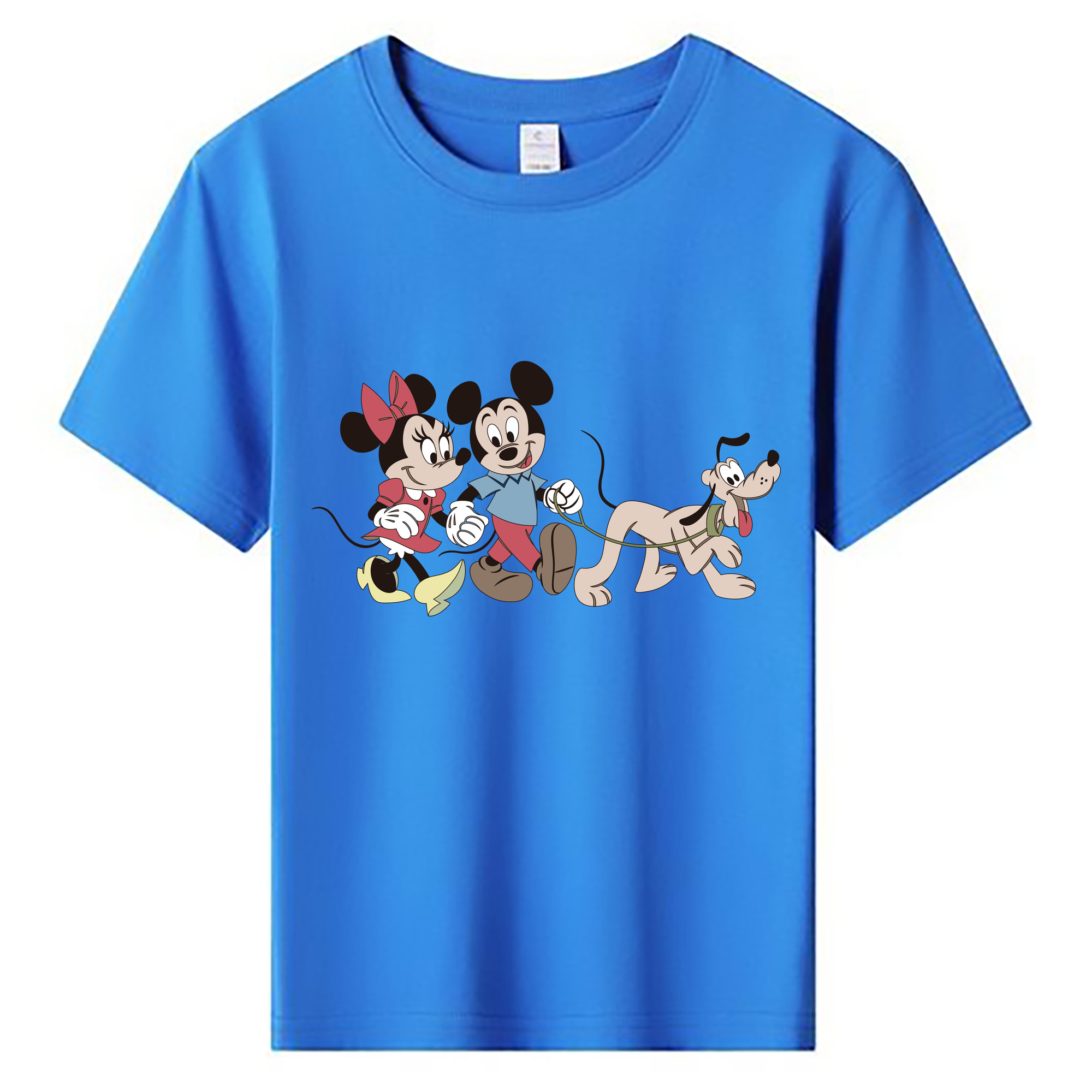 ミッキーマウス Mickey Mouse 綿100％キッズTシャツ（フロントプリント）